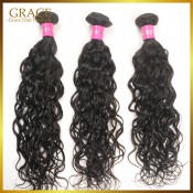 7A Peruvian Virgin Hair 3pcs/lot Top Hair Extensions Peruvian Water Wave Hair Bundles Peruvian Wet and Wavy Weave Human Hair