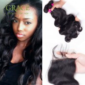 Body Wave Peruvian Virgin Hair With Closure Peruvian Body Wave Human Hair 3 Bundles With Closure Rosa Hair Products With Closure