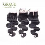 Body Wave Brazilian Virgin Hair With Closure 5pcs Lot Queens Hair Bundles With Lace Closures Brazilian Body Wave With Closure