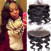 Brazilian Lace Frontal Closure 13×4 Brazilian Body Wave Ear To Ear Lace Frontal With Baby Hair 7A Virgin Human Hair