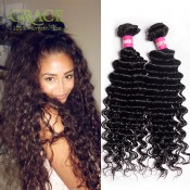 6A Rosa Hair Products Peruvian Deep Curly Virgin Hair 2Pcs/Lot Peruvian Virgin Hair Weave Bundles Peruvian Curly Hair Extensions