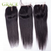 Ms Cat Virgin Malaysian Straight Closure 7A Swiss Lace Malaysian Lace Closure Malaysian Closure Straight With Bleached Knots