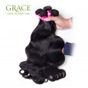 Peruvian Body Wave Queens Hair Company 3PCS Natural Black Virgin Peruvian Hair Bundles 8A Grade Virgin Unprocessed Human Hair